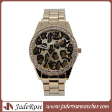 Leopard Pattern Dial Fashion Quartz Wrist Watch for Lady